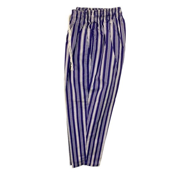 Medium Gap Women's Pull On Blue White Stripe Pants Pockets Y2K - Picture 1 of 6
